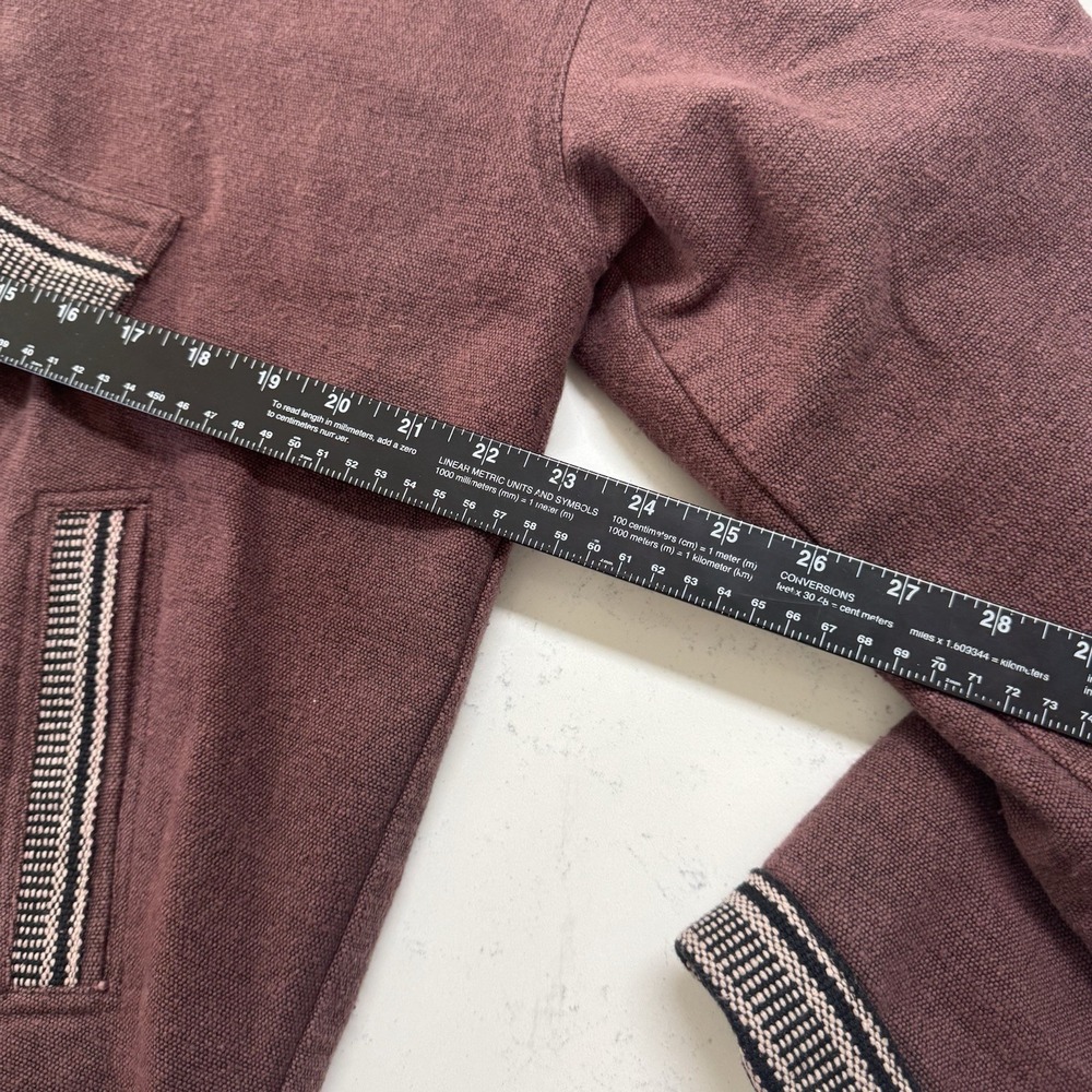 Virblatt Maroon Toggle Button Pullover Jacket Baj… - image 6
